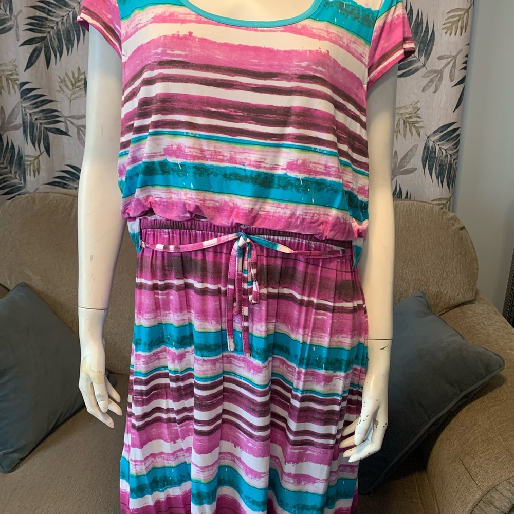 Ricki's Vibrant Striped Midi Dress